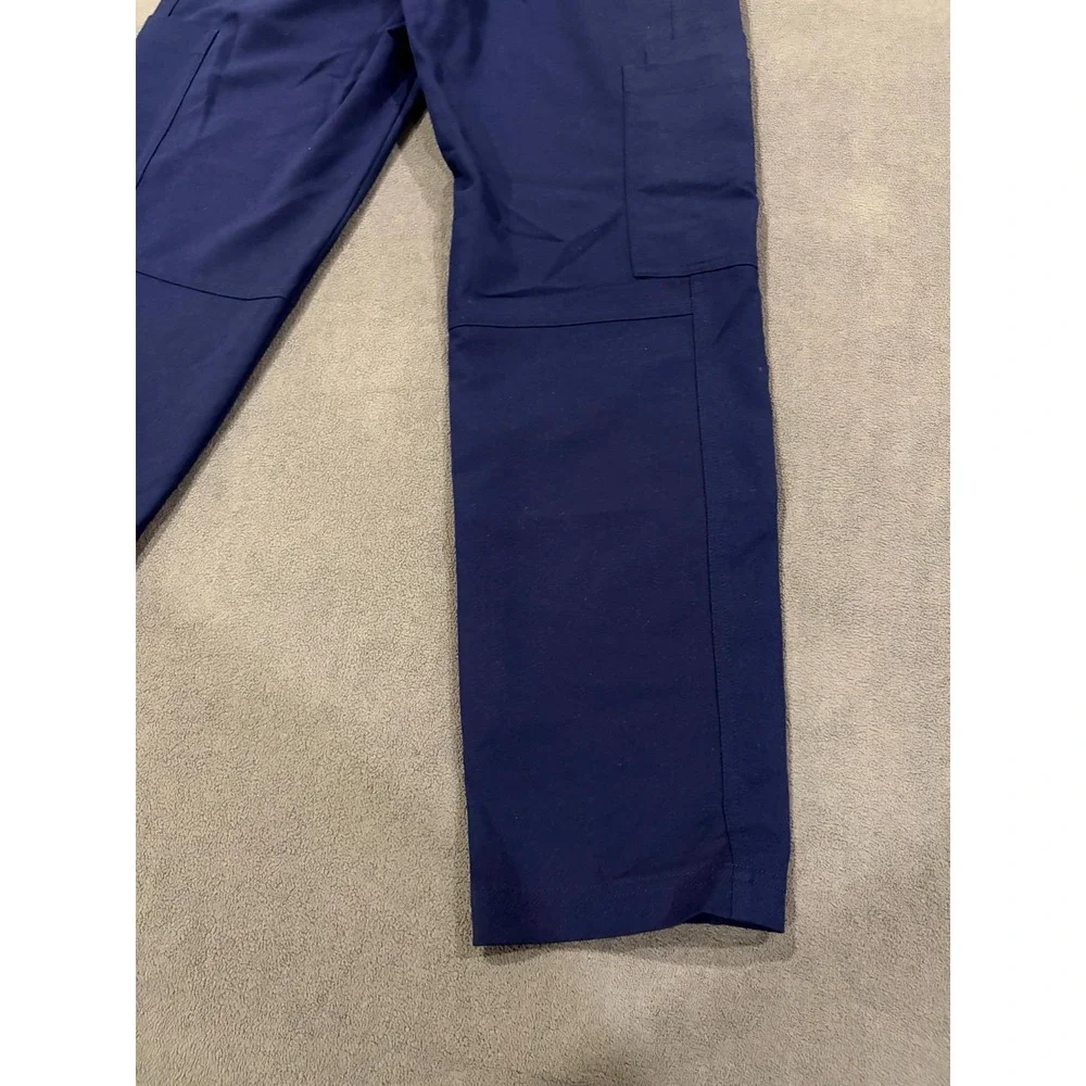 FIGS Technical Collection Cargo Scrub Pants Mens XS/S Purple Logo Elastic Waist